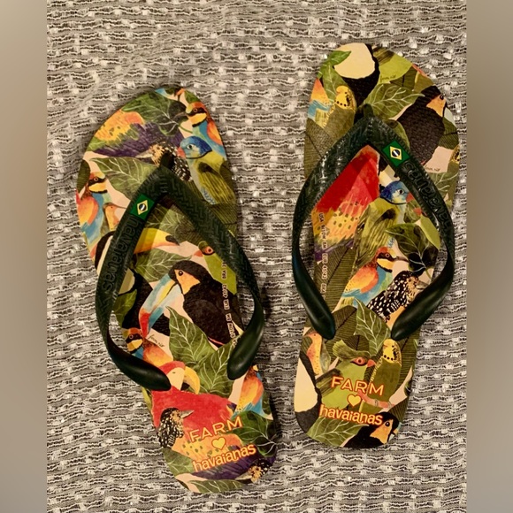 Havaianas x Farm Rio Tropical Birds
Print NWT - Women’s 9/10, Men 8 - Picture 4 of 8